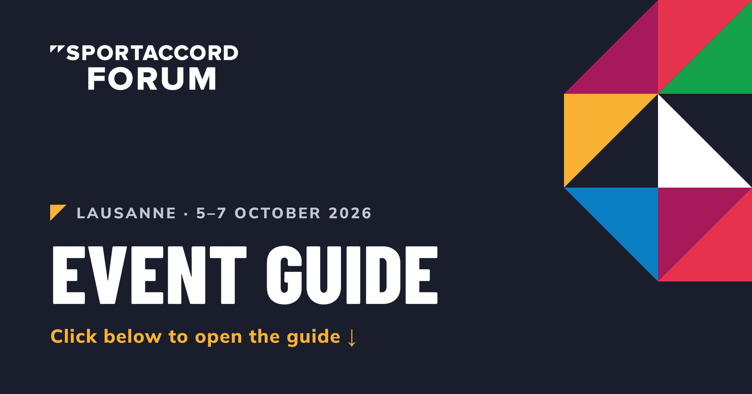 SportAccord Forum 2026 Event Guide